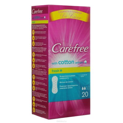 Carefree   "Cotton Fresh", , 20 