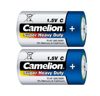  C - Camelion R14 Blue R14P-BP2B (2 )