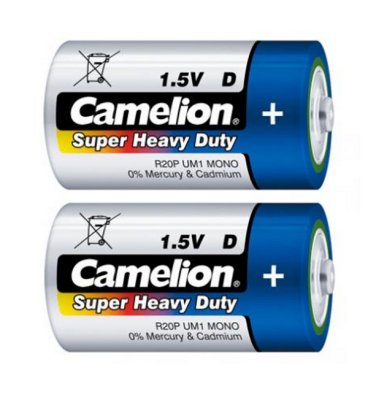  D - Camelion R20 Blue R20P-BP2B (2 )