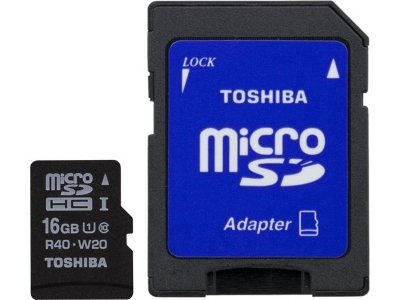   16Gb - Toshiba - Micro Secure Digital HC Class 10 SD-C016UHS1 BL5A    S