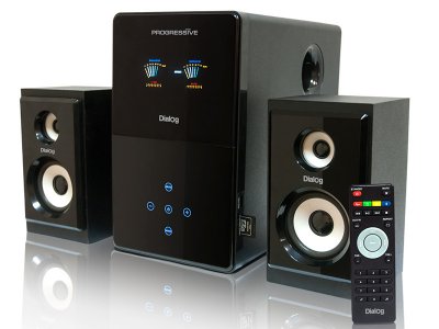  Dialog Progressive AP-220 BLACK - 2.1, 30W+2*12W RMS, USB+SD reader