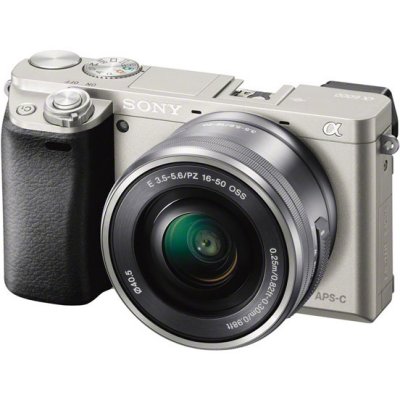  Sony Alpha ILCE A6000YS silver 24Mpix 16-50mm / 55-210mm 3" SDXC SDHC   