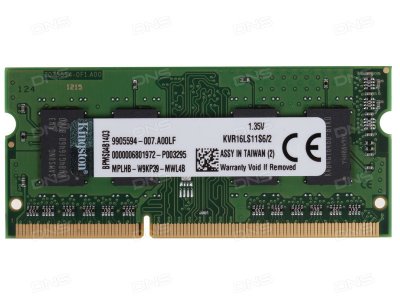   SODIMM Kingston ValueRAM [KVR16LS11S6/2] 2 