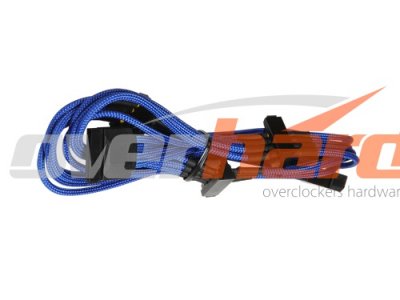  BitFenix Molex to 4 x SATA 20cm Blue/Black