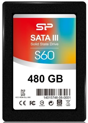   SSD 2.5" 480 Gb Silicon Power SATA III S60 (R540/W410MB/s) (SP480GBSS3S60S2