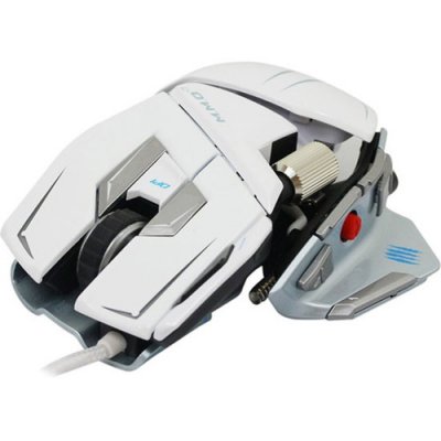 SAITEK  MAD CATZ M.M.O.7, 6400dpi, 2013 Gloss White (MCB437130001/04/1)