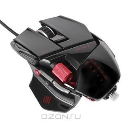 SAITEK  MAD CATZ R.A.T.5, 5600dpi, 2013, Gloss Black (MCB4370500C2/04/1)