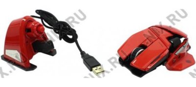  Cyborg R.A.T.9 Laser Mouse (Red) 6400dpi (RTL) USB 8btn+Roll (D20-MCB437090013)