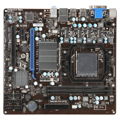   MSI MS-7641 760GM-P21-FX (OEM) SocketAM3+ (AMD 760G)PCI-E+SVGA+LAN SATA RAID Micro