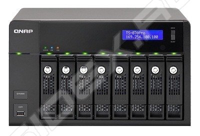  QNAP NAS Server (TS-870 Pro) (8x3.5"/2.5"HotSwap HDD SATA,RAID0/1/5/6/10,2xGbLAN,2xUSB3.0,3xU