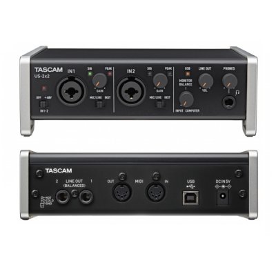   TASCAM US-2x2 (RTL) (Analog 2in/2outt, MIDI in/out, 24Bit/96kHz, USB2.0)