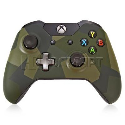   Microsoft Controller for Xbox One [J72-00021], [Xbox One], green camoflage, 