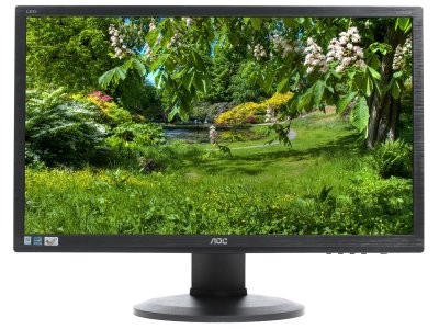  24" AOC E2460PQ/BK Black    (61 cm, LED, LCD, Wide, 1920x1080, 2 ms, 170/16