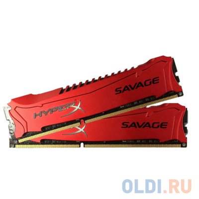  DDR3 8Gb (pc-12800) 1600MHz Kingston HyperX Savage CL9 Kit of 2 (Retail) (HX316C9SRK2/8)