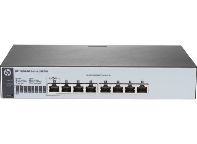  HP 1920-8G-PoE+ (65W) Switch (JG921A) 8x10/100/1000 PoE+ RJ-45 + 2xSFP, Web-managed, sta