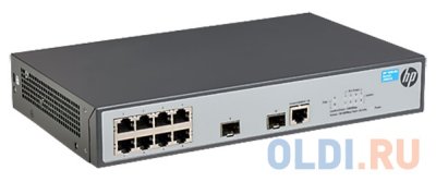  HP 1920-8G Switch (JG920A) 8x10/100/1000 RJ-45 + 2xSFP, Web-managed, static routing, 19