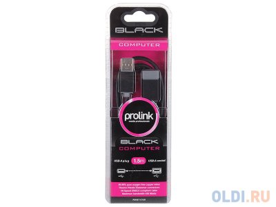   PROLINK USB 2.0, A - B (mini) 5pin (M - M) , 1 , 