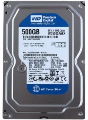   Western Digital Original SATA-III 500Gb 5000AUDX AV-GP (5400rpm) 32Mb 3.5" (WD5000AUDX)