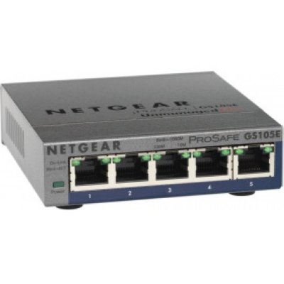  NETGEAR GS105E-200PES 5-   ProSafe Plus    