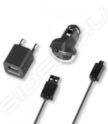    +    + - micro USB 1.2A (Deppa