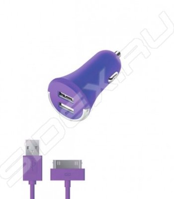    2 USB 2.1  + - 30-pin  Apple (Deppa Ultra Colors 112