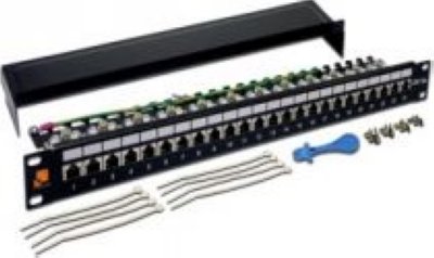 Lanmaster LAN-PPL24S5E  19, 24xRJ45, STP, . 5  1U