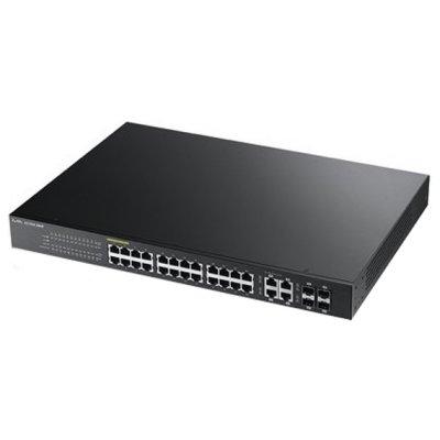 ZyXEL GS1920-24HP   (24UTP 10 / 100 / 1000Mbps PoE + 4Combo 1000BASE-T / SFP)