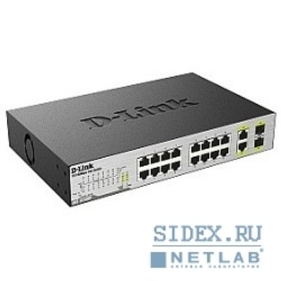   D-Link DES-1018MP, A1A   16  10, 100BASE-TX   PoE