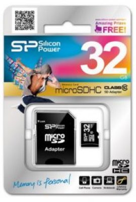   Micro SDHC 32Gb Class 10 Silicon Power SP032GBSTH010V10  