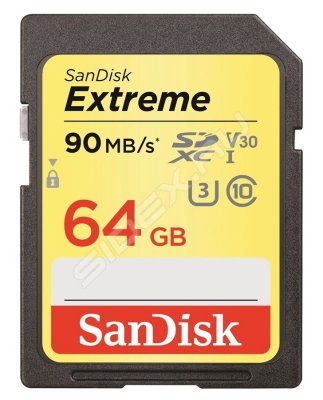 - SecureDigital 64Gb SanDisk Extreme Pro SDXC Class 10 V30 UHS-I U3 ( SDSDXVE-064G-GNCIN )