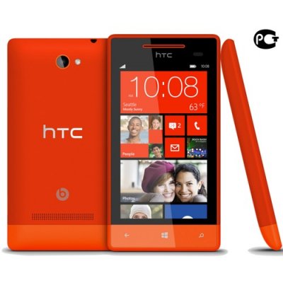   HTC Windows Phone 8S, Red