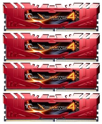   DDR4 32Gb 2400MHz PC-19200 G.Skill Ripjaws 4 (F4-2400C15Q-32GRR) (4x8Gb KIT)