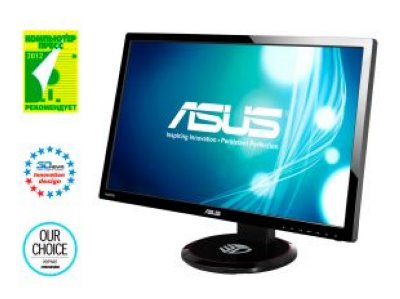  27" ASUS VG278HE gl.Black-Red, LED, 3D, 1920x1080, 2ms, 300 cd/m2, ASCR 50M:1, D-Sub, DVI-D