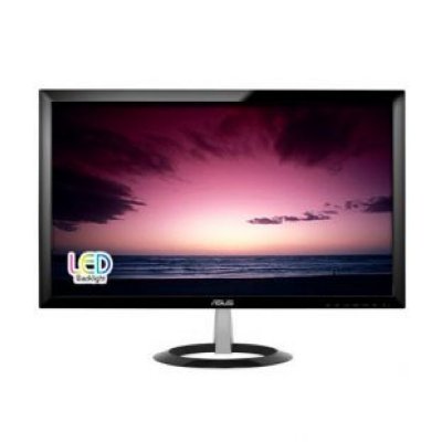  23" ASUS VX238T gl.Black, LED, 1920x1080, 5ms, 250 cd/m2, ASCR 80M:1, D-Sub, DVI-D (HDCP), 1