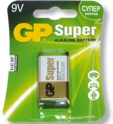   GP Super Alkaline 1604A-5CR1 (6LR6 9V) . 1