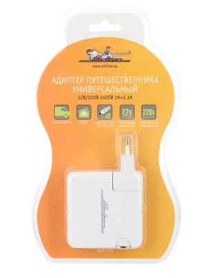 Airline   2xUSB 5V 1A+2.1A 12V/220V ACH-T-05