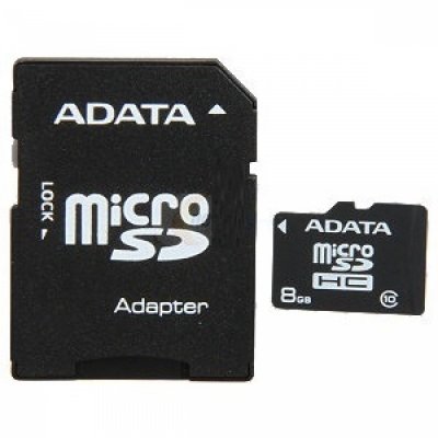   8Gb - A-Data - Micro Secure Digital HC Class 10 AUSDH8GCL10-RA1    SD