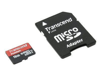   16Gb - Transcend - Micro Secure Digital HC Class 10 UHS-I TS16GUSDU1   