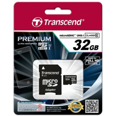   32Gb - Transcend - Micro Secure Digital HC Class 10 UHS-I TS32GUSDU1   