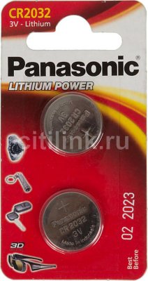  Panasonic Lithium CR 2032EL / 3 / 90 mAh/  2 