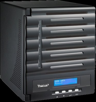 Thecus N5550 (5x3.5"/2.5"HotSwap HDD SATA,RAID 0/1/5/6/10/JBOD,2xGbLAN,USB3.0,4xUSB2.0,eSATA