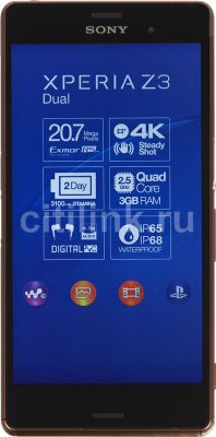  Sony Xperia Z3 dual D6633 /  3G 4G 2Sim 5.2" 1080x1920 Android 4.4