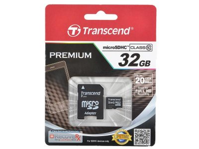   Transcend MicroSD(TransFlash) HC Class10 UHS-1 32Gb / TS32GUSDU1