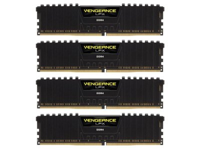   32Gb (4x8Gb) PC4-21300 2666MHz DDR4 DIMM Corsair CMK32GX4M4A2666C16R unbuffered R