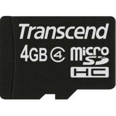   Transcend TS4GUSDC4 microSDHC, 4 , Class 4