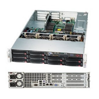 Supermicro 6027R-N3RFT +  A2U (LGA2011, C606, 2xPCI-E, WIO, SVGA, SAS2RAID, 10xHSS