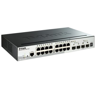   D-Link DGS-1510-20,  16  10/100/1000Base-T + 2  Gigabit SFP  2 