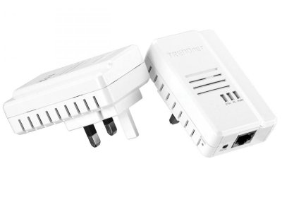  TRENDnet (TPL-408E2K) 500Mbps Powerline AV2 Adapter Kit (2 , UTP 10/100/1000Mbps, P