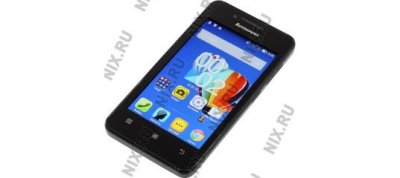  Lenovo A319 Black (1.3GHz, 512MB RAM, 4" 800x480 TN, 3G+WiFi+BT+GPS, 4Gb+microSD, 5Mpx, And