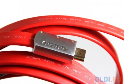  HDMI 19M/19M 10m ver:1.4 +3D/Ethernet AOpen [ACG545A_R-10M]   Flat Top Qualit